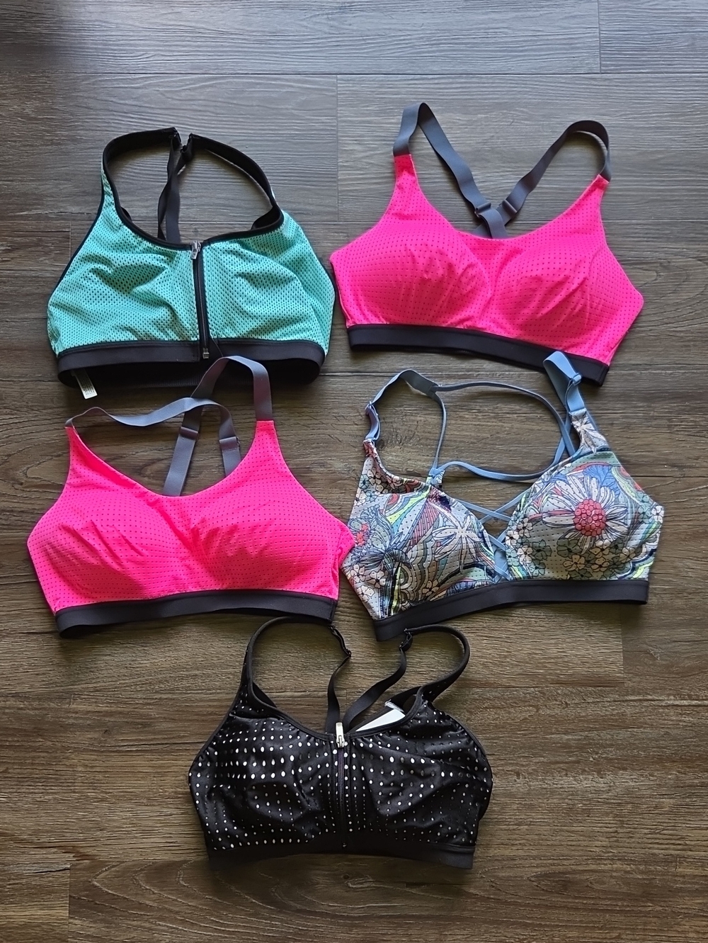 Victoria Secret Sport Padded Sports Bra Lot (5) Size 34c